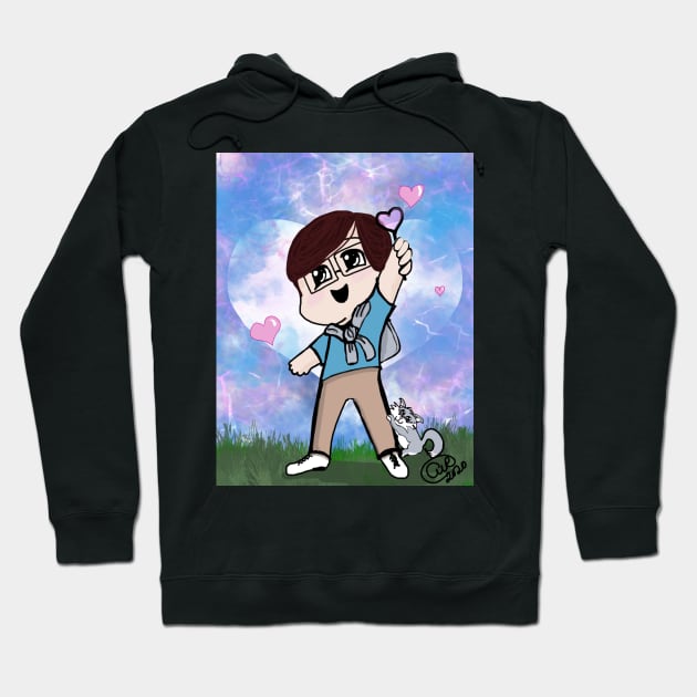 Patton Sanders Digital Art Hoodie by Mandiehatter